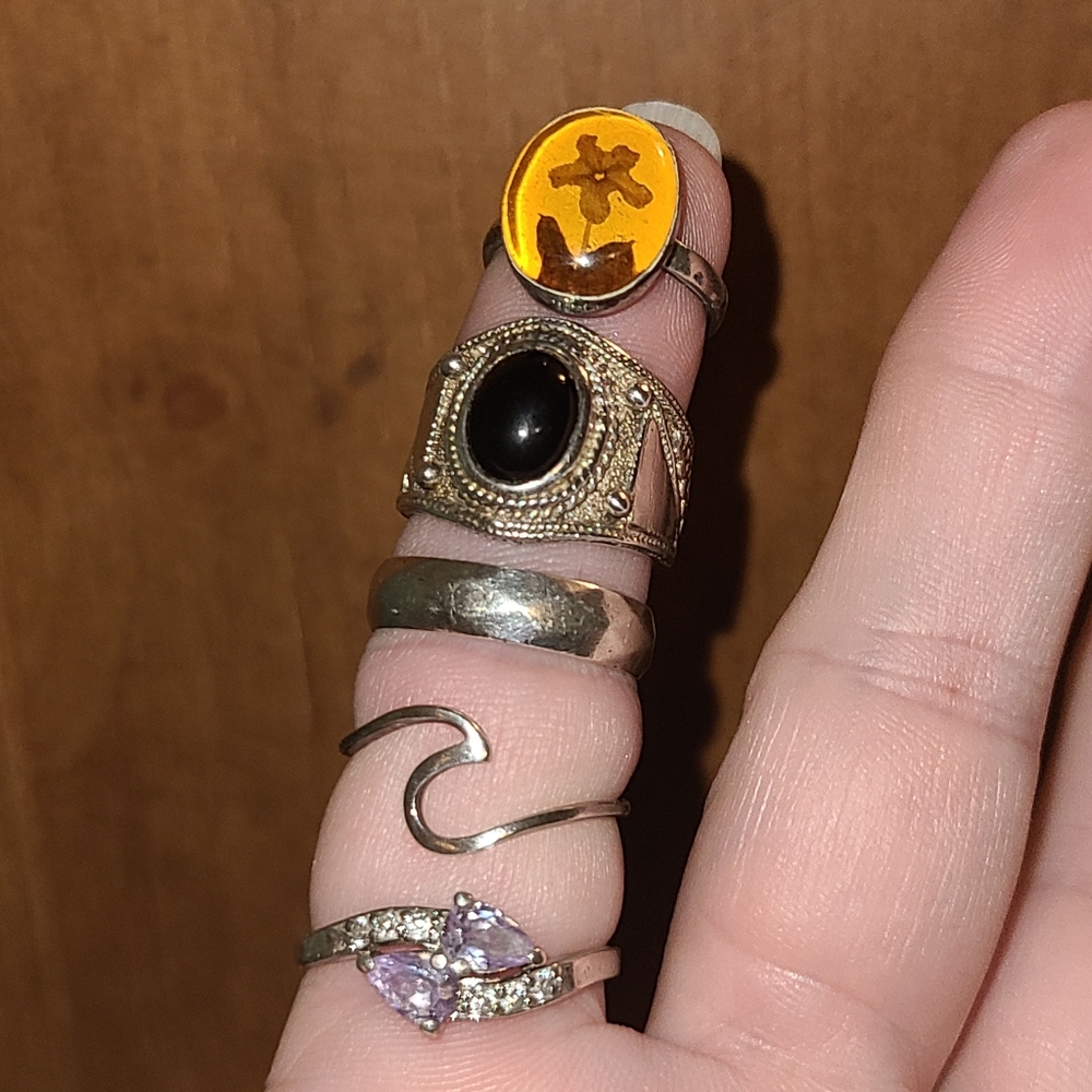 Sterling 925 Assorted Ring Lot